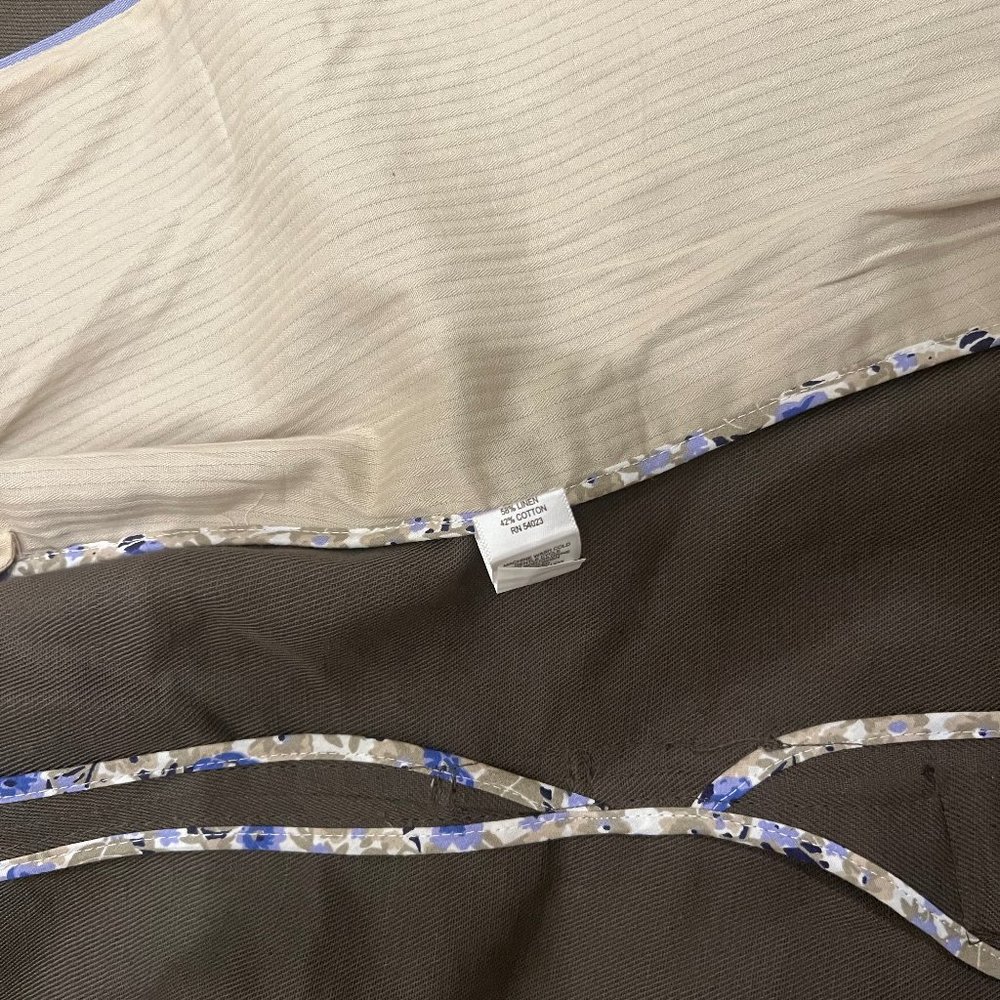 Banana Republic Olive Green Linen Safari Vest NWT size 4 - Picture 7 of 7